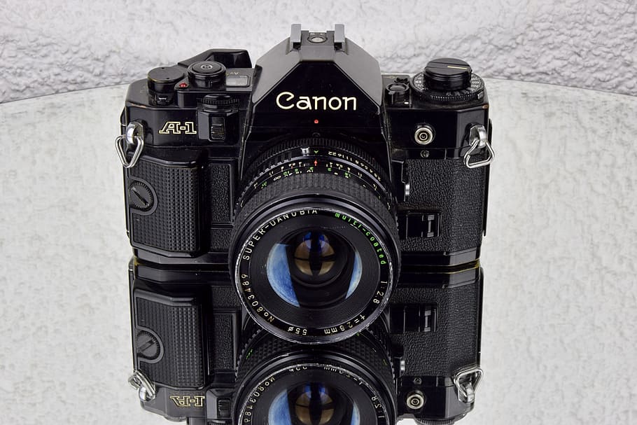 camera, canon, a1, photo camera, slr camera, slr, technology, photography themes, camera - photographic equipment, photographic equipment