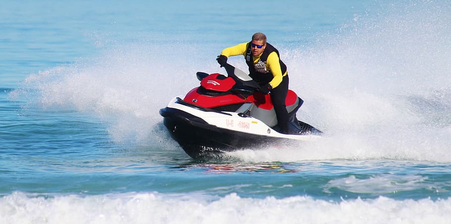 waterjet, jet, personal watercraft, motorsport, race, speed, fun, wave, spray, sea