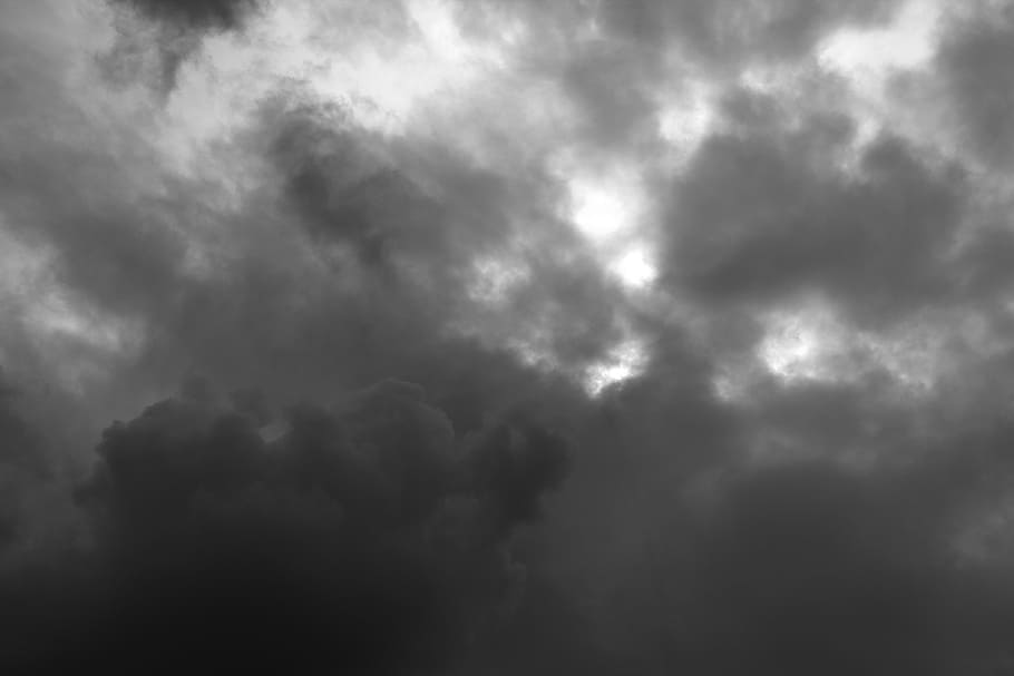 nubes grises, nubes oscuras, nubes, después de la tormenta, oscuro, cielo, lluvia, textura, naturaleza, tormenta