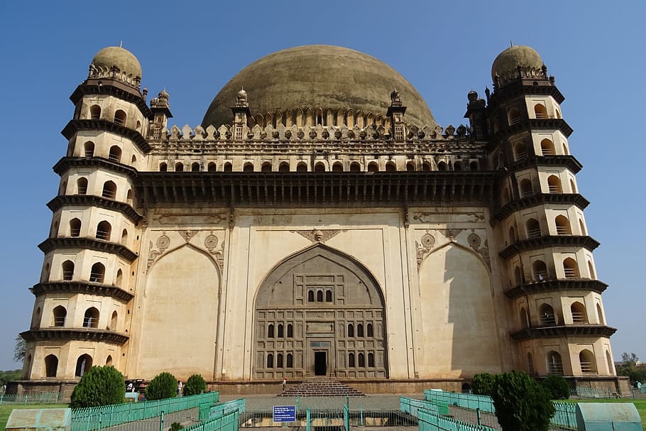 Gol Gumbaz, Mausoleo, Monumento, Mohammed Adil Shah, Bijapur, tumba, circular, cúpula, Deccan, arquitectura