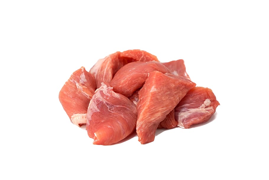 meat, pig, red, fresh, food, minced meat, eat, nutrition, raw, pork