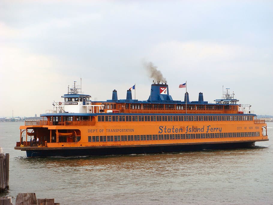 Balsa de Staten Island, Ferryboat, cidade de nova york, água, rio, transporte, manhattan, staten island, embarcação, mar