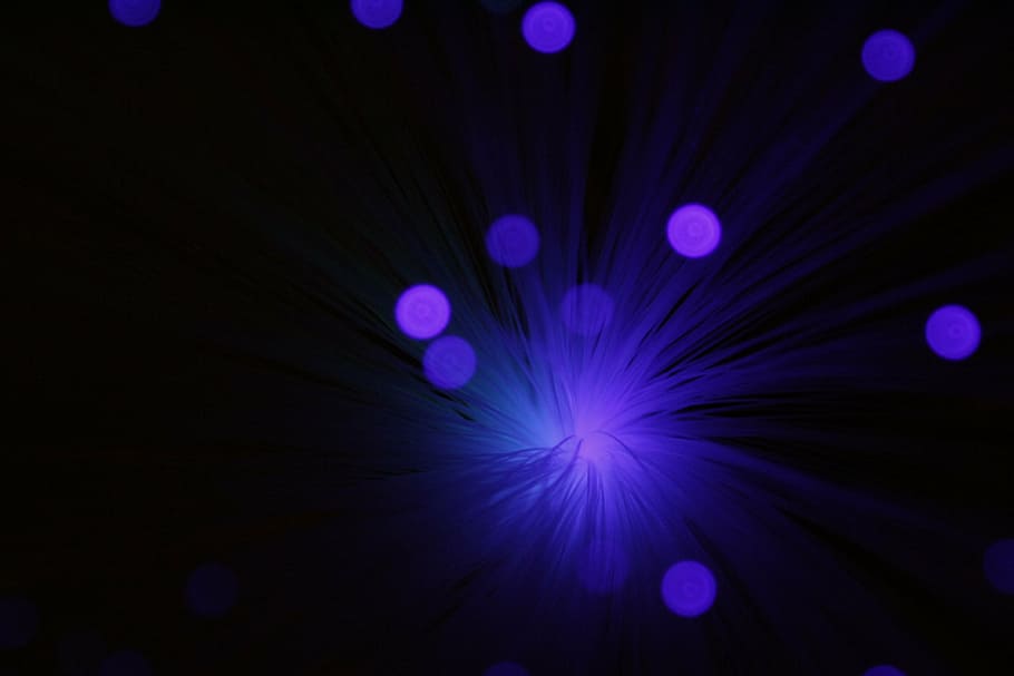 purple, fiber, optic, lamp, abstract, bokeh, wallpaper, background image, light, points