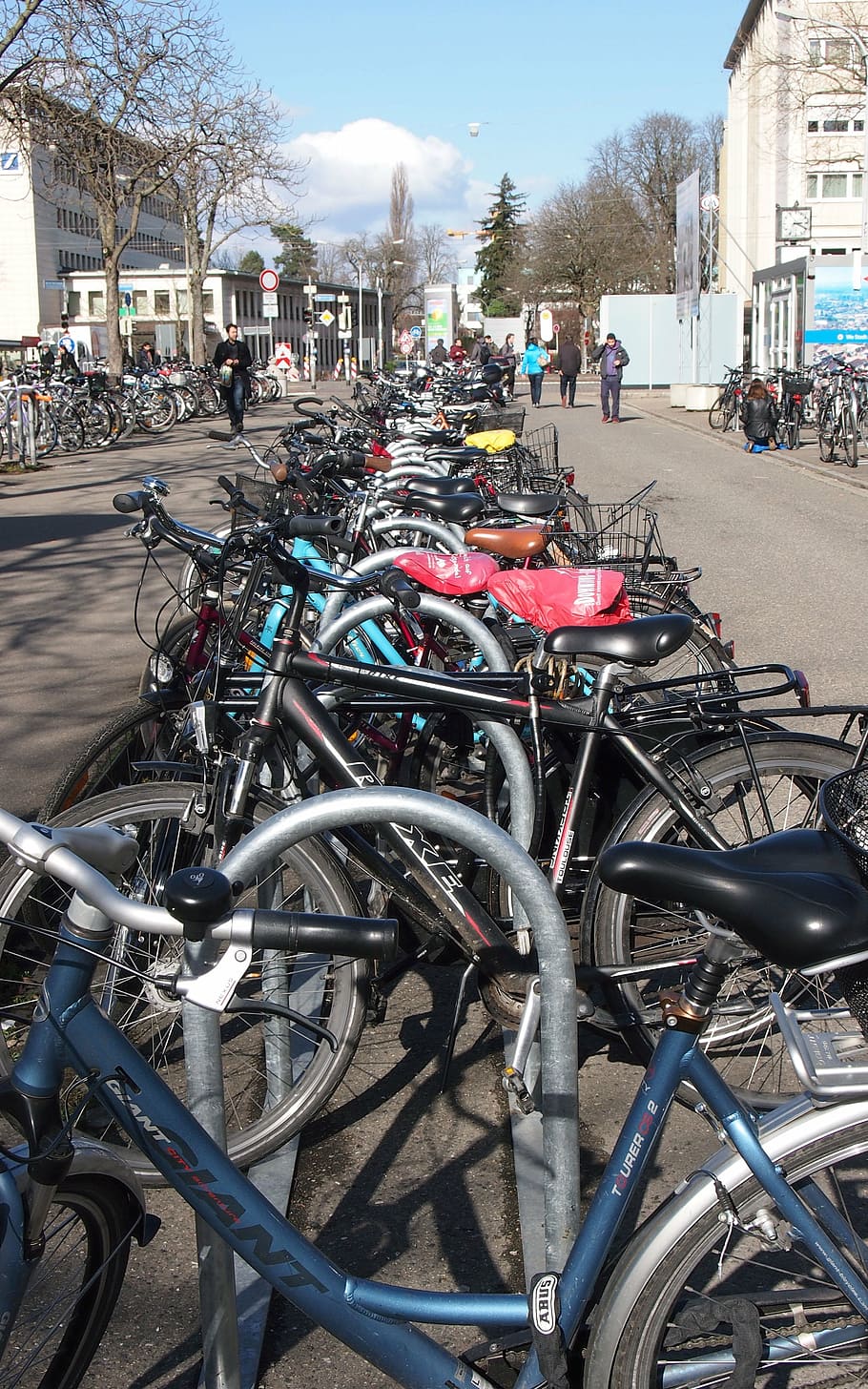 bike, bicycles, wheels, students, uni, university city of fribourg, bicycle, transportation, mode of transportation, city
