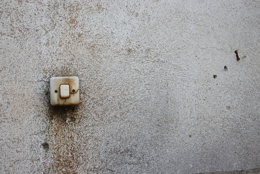 light switch, old, lost place, forget, break up, dirty, pforphoto, past, wall - building feature, textured