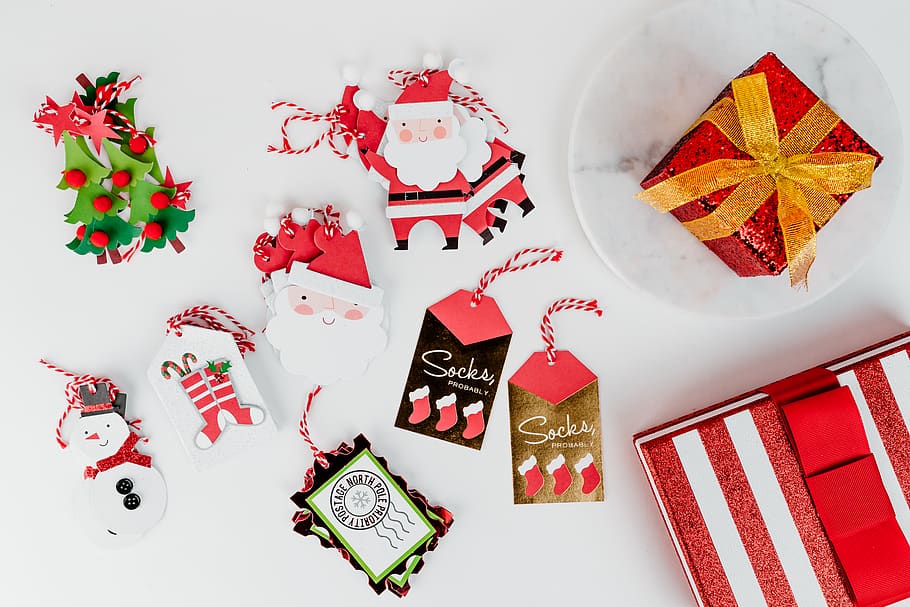 background natal, liburan, hadiah, menyajikan, ruang copy, Latar Belakang, latar belakang putih, salinan, merah, xmas