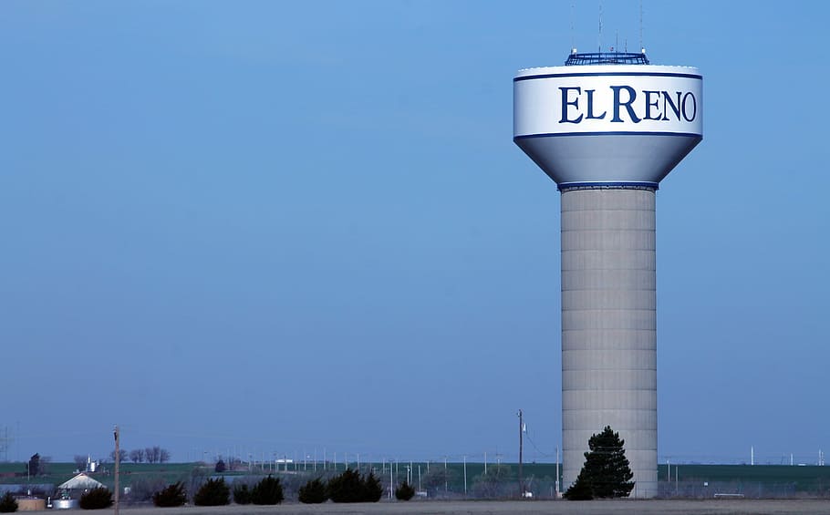 Water Tower, Water, Towers, Architecture, water, towers, landmark, structure, supply, distribution, el reno