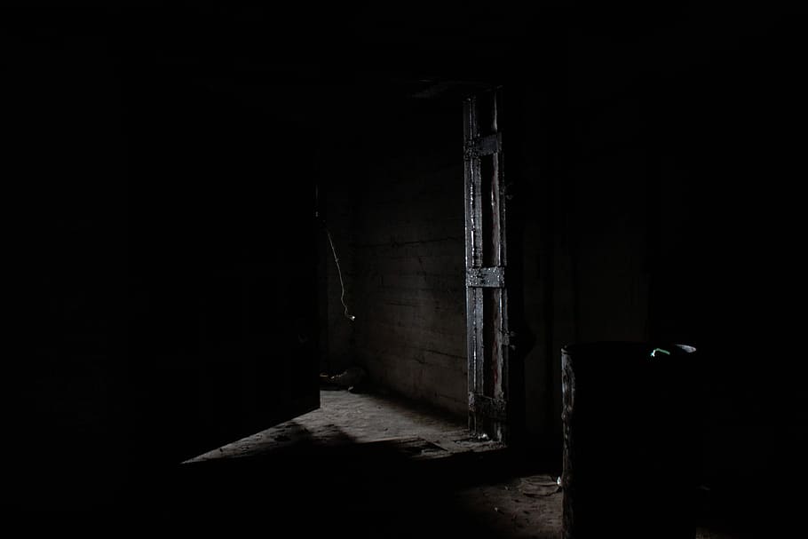 Escuridão, Luz, Minimalismo, escuro, adega, assustador, abandonado, dentro de casa, mal, arquitetura