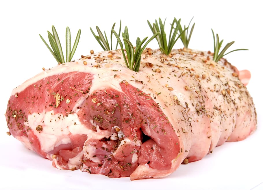 raw, meat, seasonings, abstract, animal, beef, blood, bone, chef, color