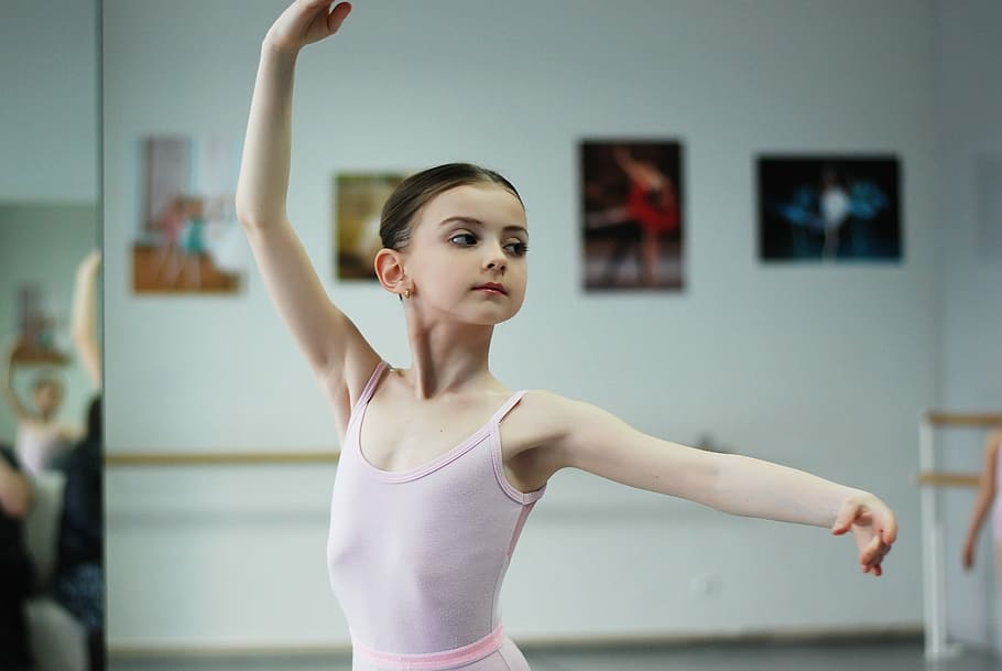 gadis menari balet, balet, balerina, aktif, wanita, langsing, gadis, olahraga, pelajaran, kelas