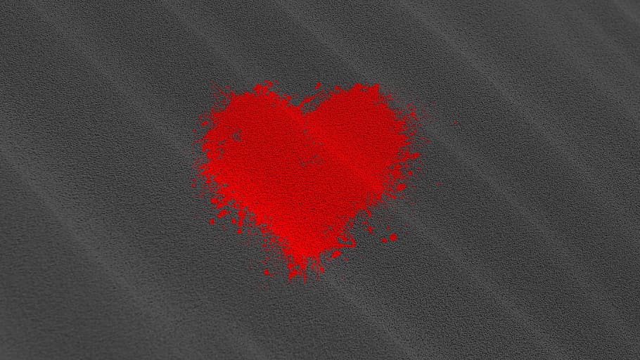 wallpaper, texture, love, art, heart, red, black, bounce, banner, rear