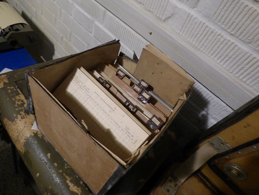 brown cardboard box, files, papers, documents, the folders, document, archive, secret, personal, old