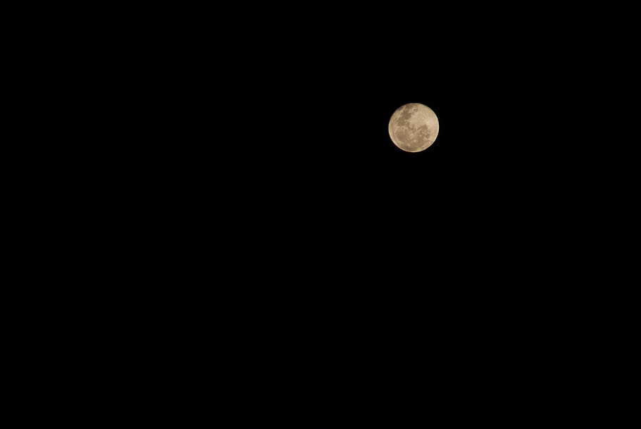 full, moon, Night, Full Moon, black background, backgrounds, dark, black Color, astronomy, moon surface