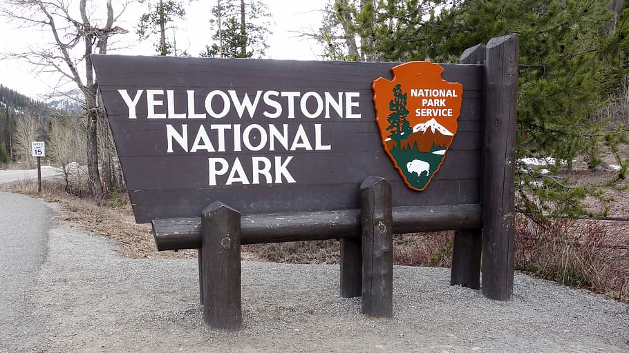 united, states, america, Usa, United States Of America, national park, national parks, yellowstone, board, park entrance