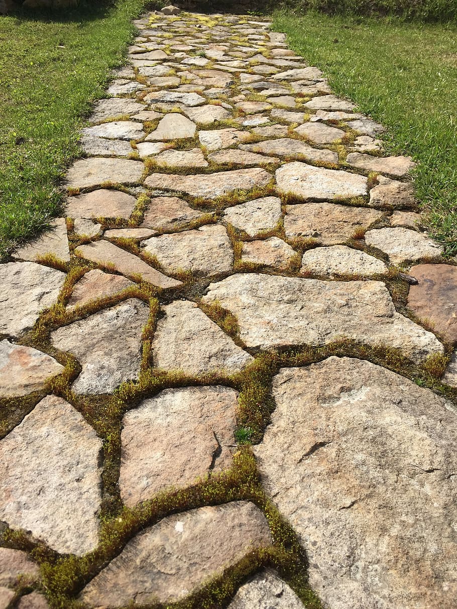 Nature, Stones, Path, Garden, the stones, the path, grass, stone Material, footpath, outdoors