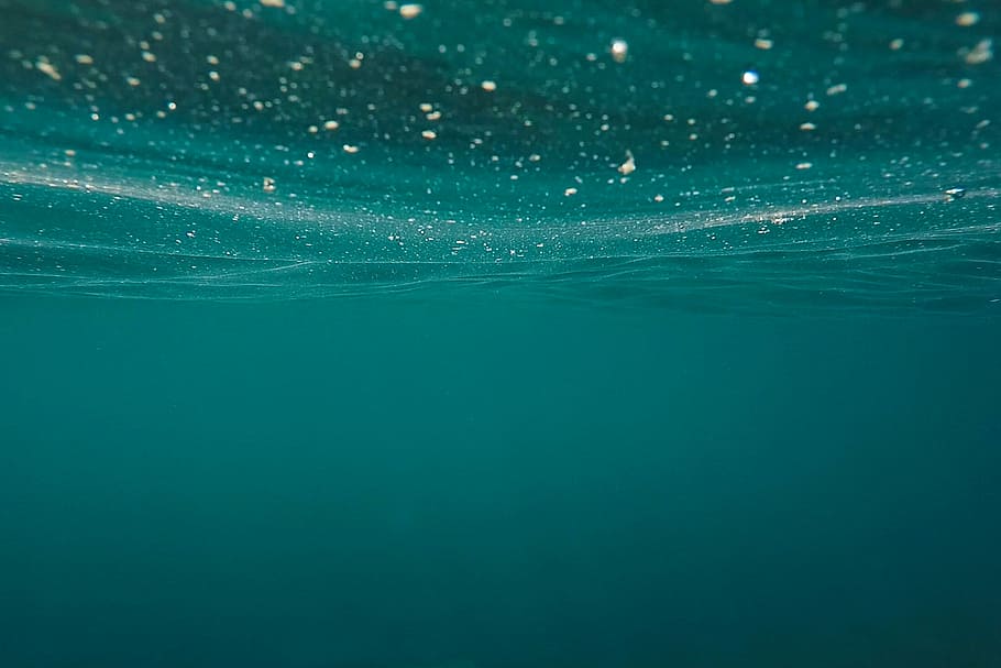 untitled, green, underwater, water, bubbles, ocean, sea, lake, swimming, blue