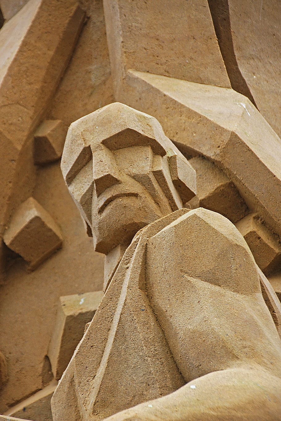 Sand Sculpture, Denmark, sculpture, sand, human, art, festival, søndervig, architecture, close-up