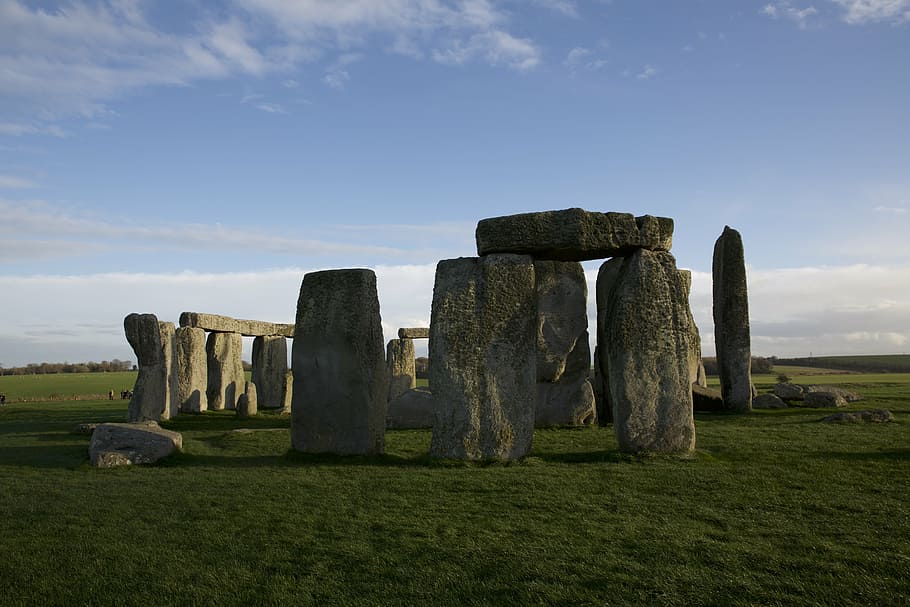 stonehenge, londres, tomado, durante el día, pierre, leyenda, inglaterra, adoración, misterio, lugar de adoración