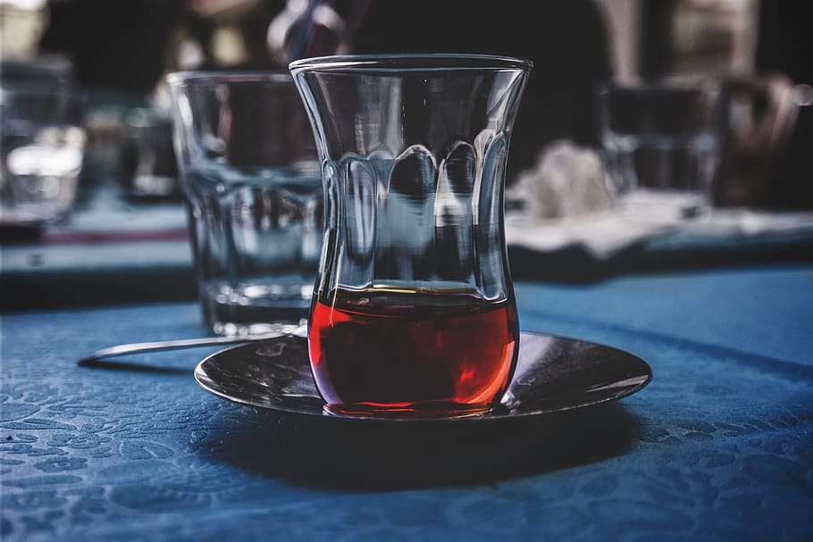 wine, glass, honey, beverage, drink, juice, bar, food and drink, table, focus on foreground