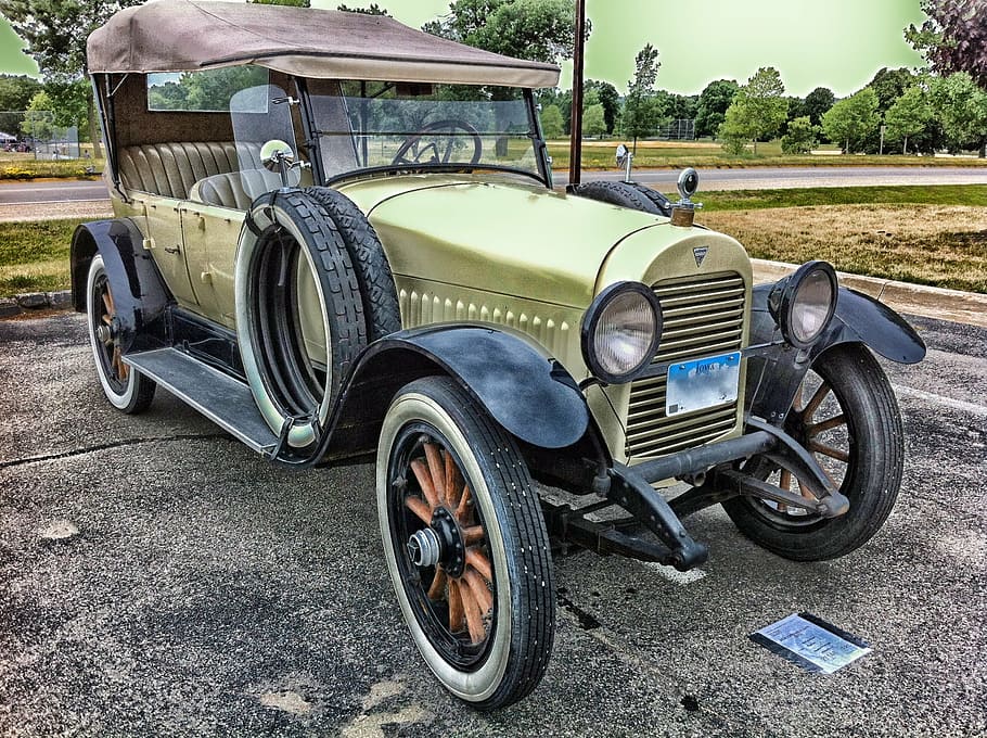 vintage green car, hudson, 1921, phaeton, car, auto, automobile, classic, vintage, antique