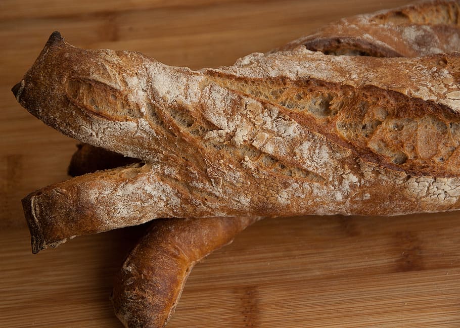 boulanger, bread, stick, bakery, flour, food, food and drink, indoors, freshness, close-up