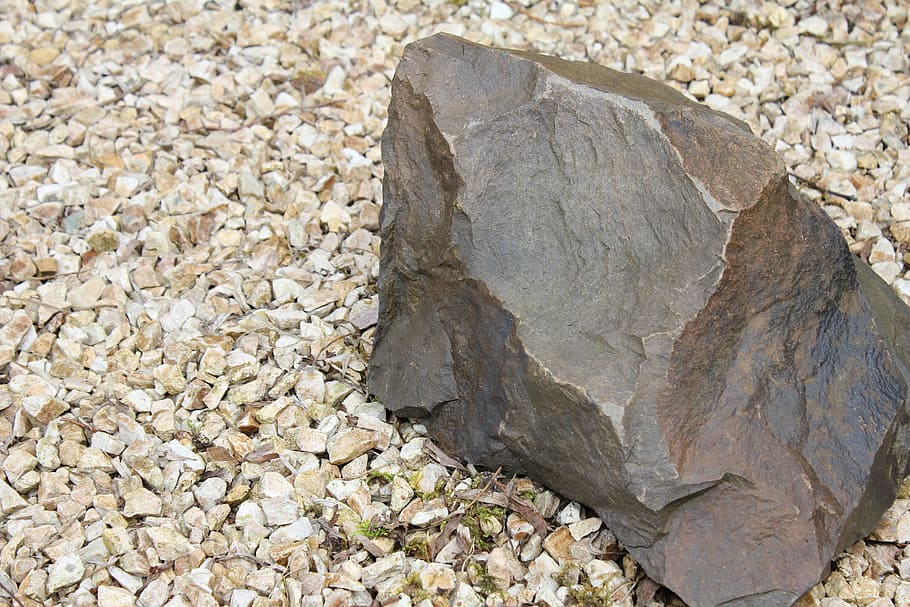 Rock, Stone, Gravel, Pebble, Landscape, geology, garden, scree, ground, shape
