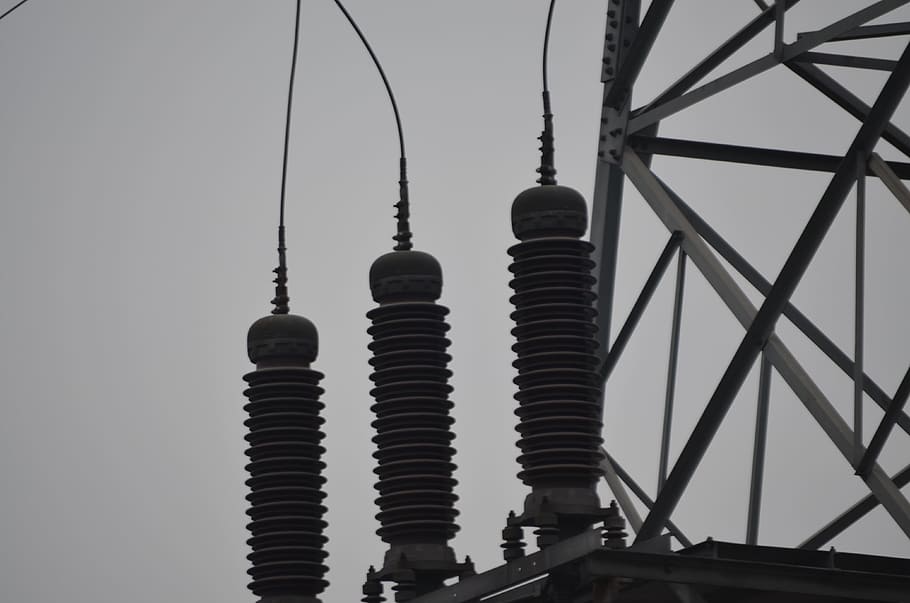 isolator, tegangan, tinggi, listrik, saluran, kabel, menara, transmisi, struktur yang dibangun, arsitektur