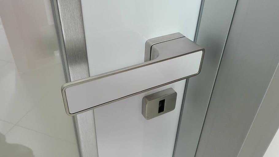 door, handle, clique maximal, the safety of the, rosette, entrance, metal, indoors, silver colored, safety
