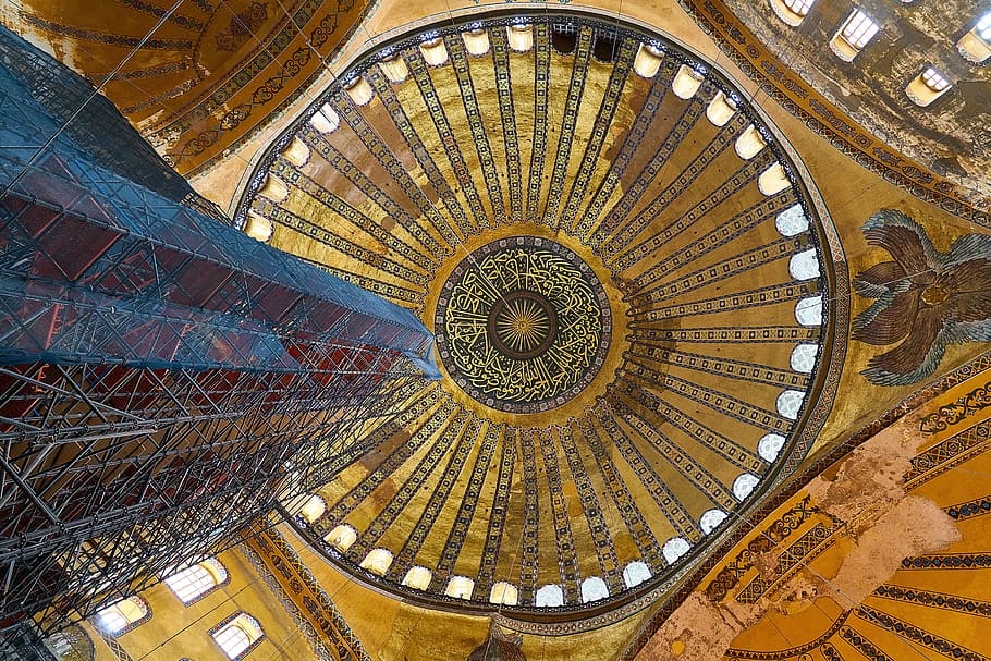 Arsitektur, Istanbul, Gereja, Turki, hagia sophia, dalam tradisi Islam, islam, kota, bangunan, karya bersejarah