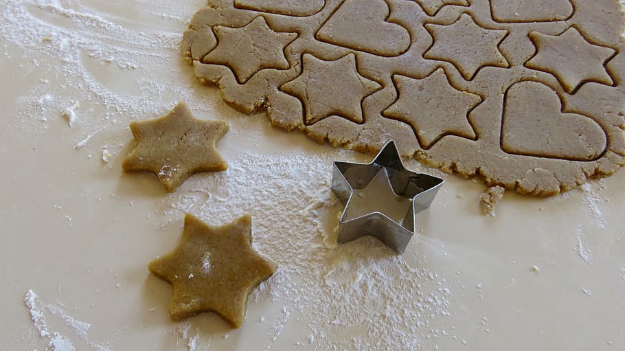 baking, cookies, gingerbread, christmas, bake, homemade, cookie cutter, food, food and drink, baked