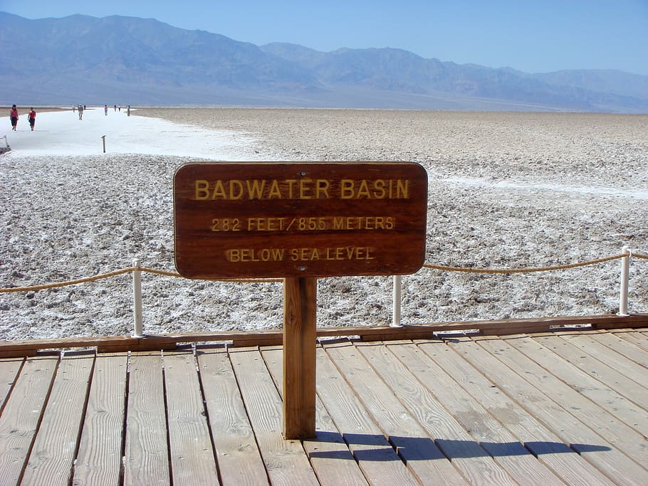 bath water basin, basin, endorheic basin, closed basin, death valley, desert, america, national park, landscape, usa