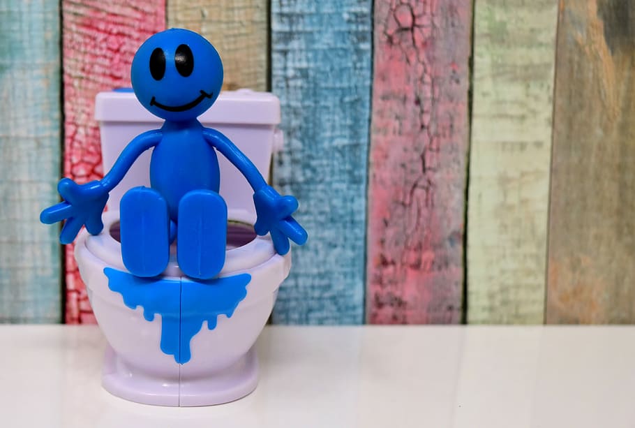 azul, vara, homem, branco, ilustração de vaso sanitário, vaso sanitário, smiley, figura, banheiro, bonito