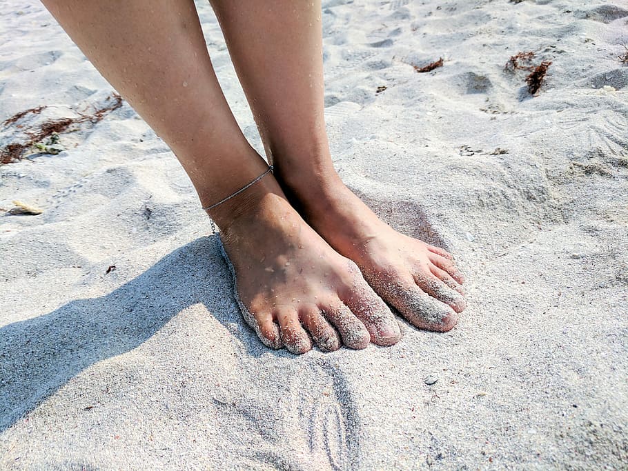 Jeju, playa, mujeres, verano, descalzo, arena, sección baja, vacaciones, parte del cuerpo humano, pierna humana