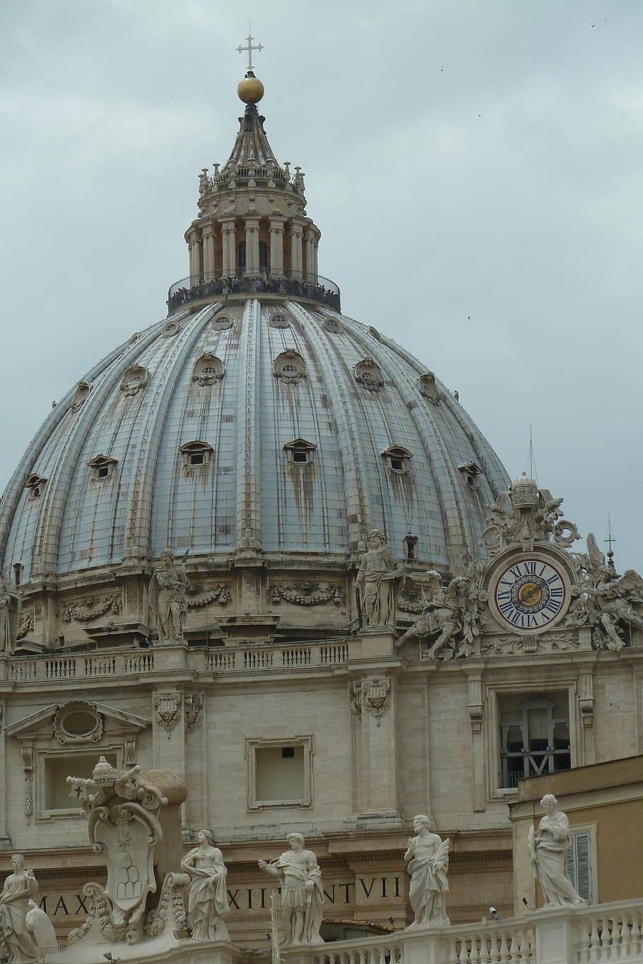 rome, vatican, domed church, st peter's basilica, architecture, building exterior, built structure, dome, sculpture, sky