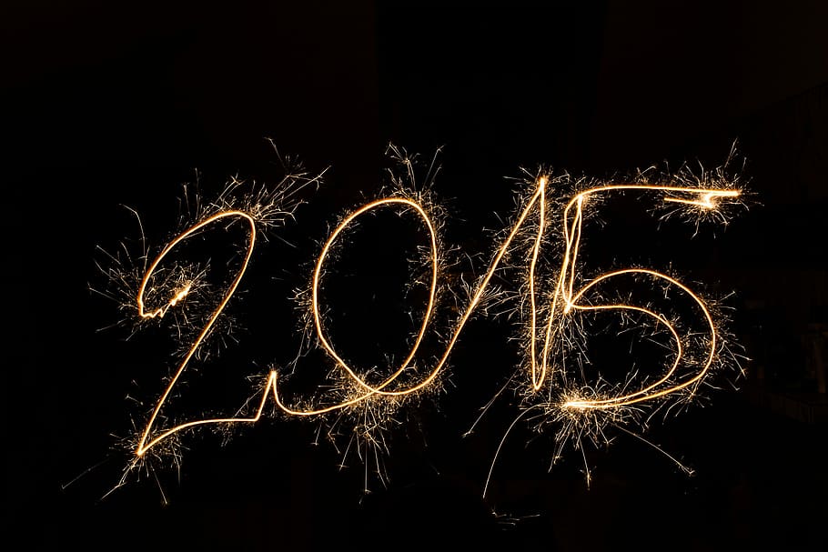 2015ライトペインティング, ライトペインティング, ライトドローイング, 2015年, 線香花火, スパーク, 花火-人工物, 火-自然現象, 元旦, 数