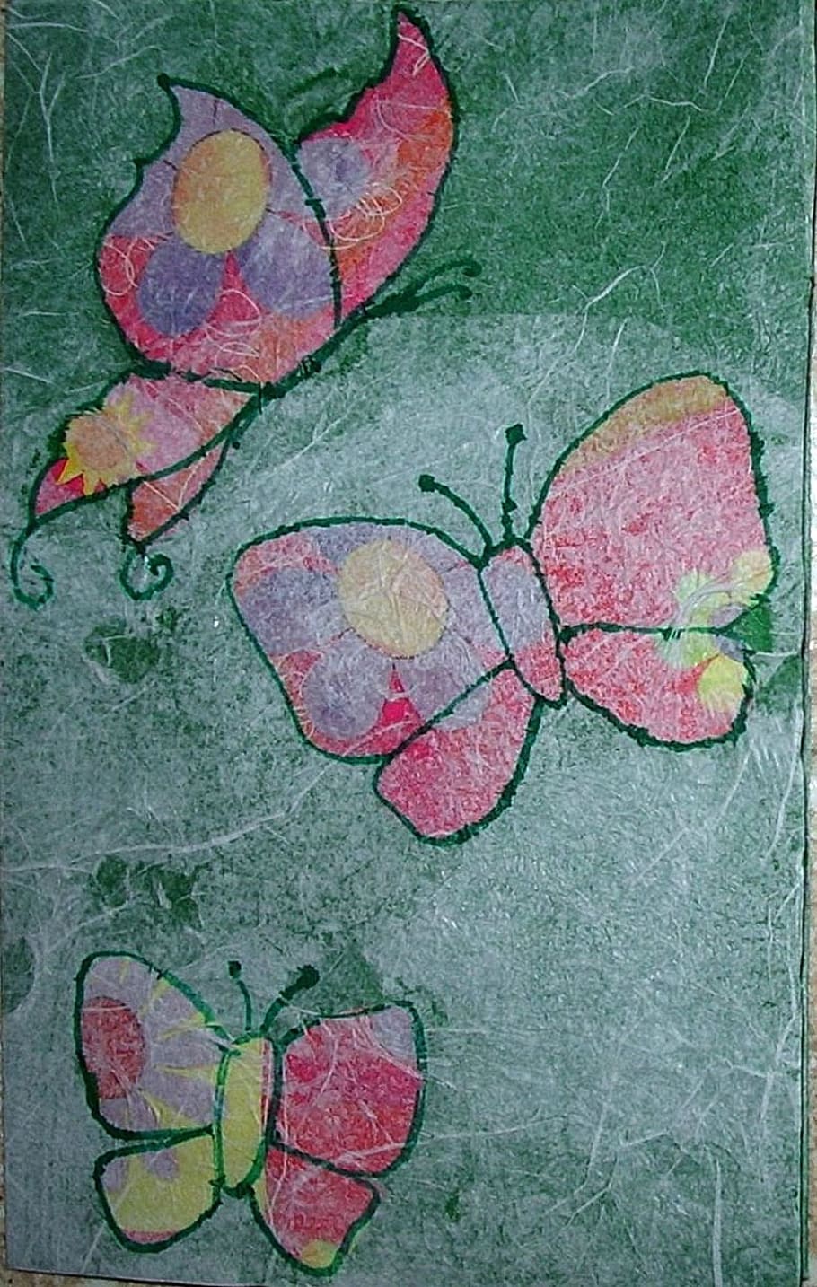 borboletas, dia das mães, fotos, saudação, cartão, borboleta, arte, arte e artesanato, criatividade, forma do coração