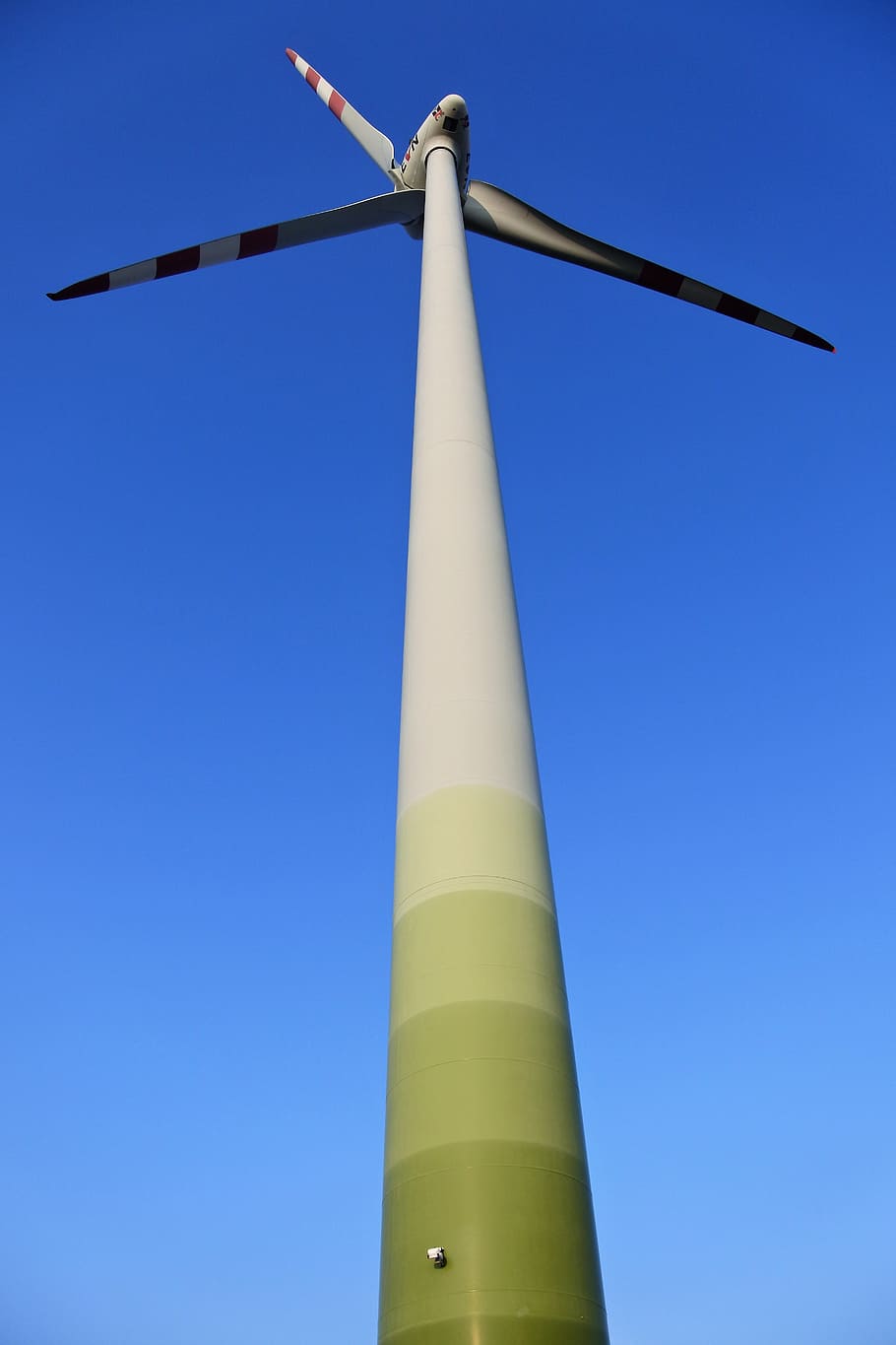 cielo azul, molinete, palas del rotor, rotor, actual, eco, energía, viento, energía eólica, generación de energía