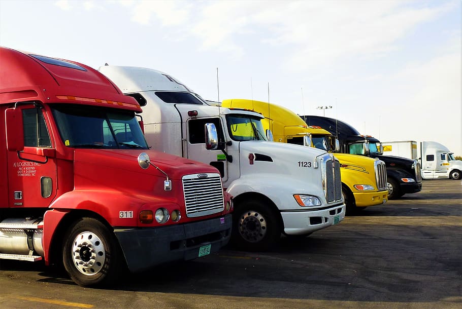 vehicle, automobile, transport, truck, traffic, american, parking, truck truck, usa, transportation