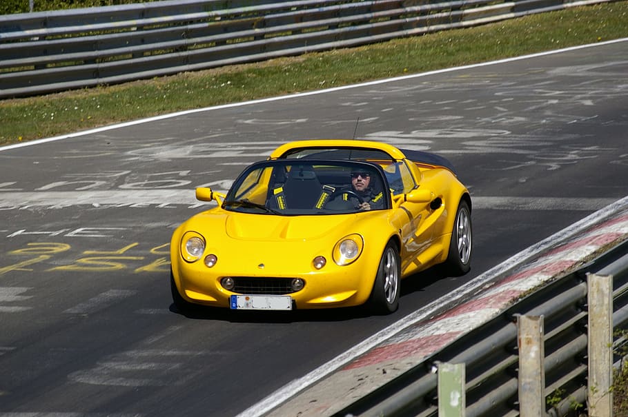 auto, nordschleife, nürburgring, eifel, yellow, transportation, road, taxi, mode of transportation, yellow taxi
