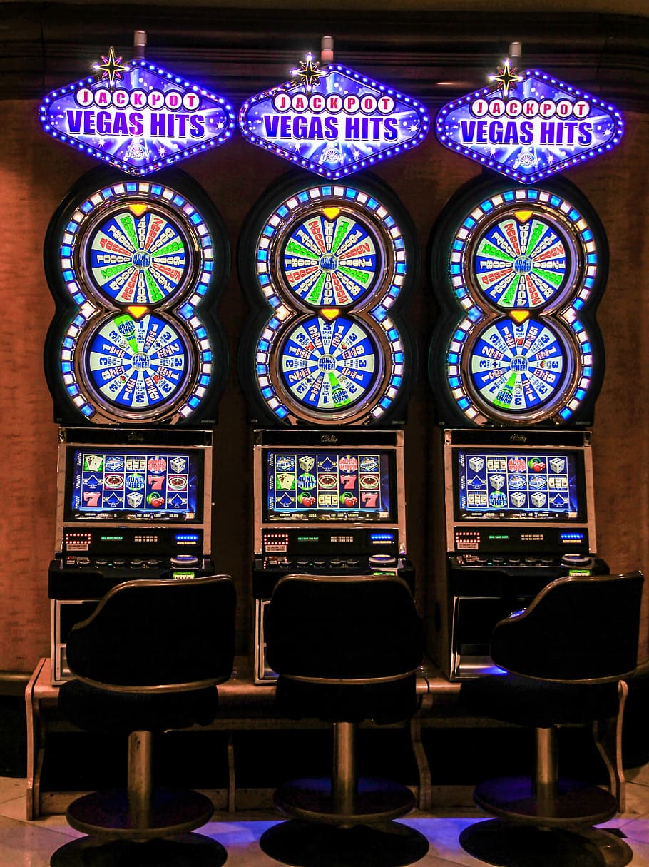 3, jackpot, vegas, hits, slot, machines, turned-lights, slots, las vegas, casino - Pxfuel