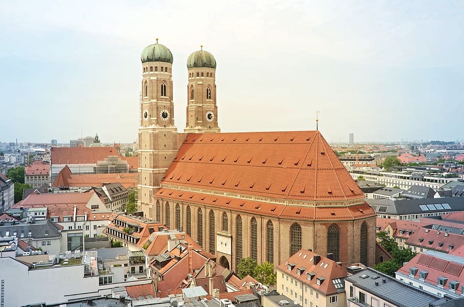 frauenkirche, munich, church, bavaria, city, architecture, landmark, marienplatz, building, state capital