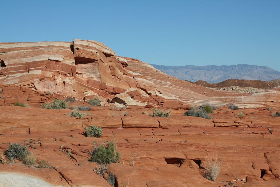 Usa, Nevada, Valley Of Fire, The Wave, desert, landscape, scenics, mountain, arid climate, outdoors