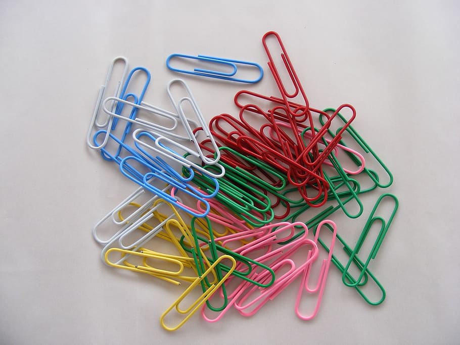 binder, clips, colored, multi, office, paper, paperclips, supplies, objects, clip