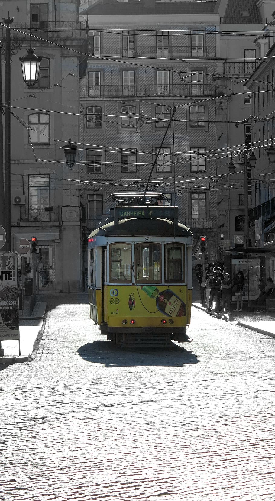lisbon, lisboa, tram, tram 28, cobbles, portugal, tourism, historic, travel, urban