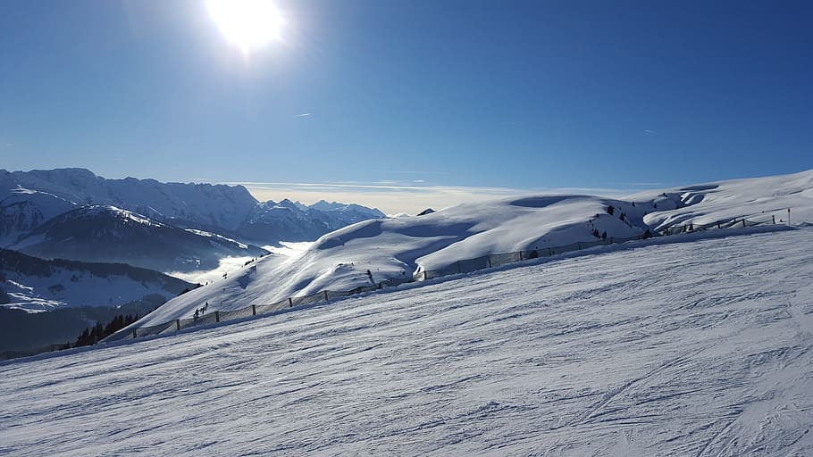 Snow, Austria, Ski Slope, Winter, the ski slope, mountains, nature, landscape, frost, snowy