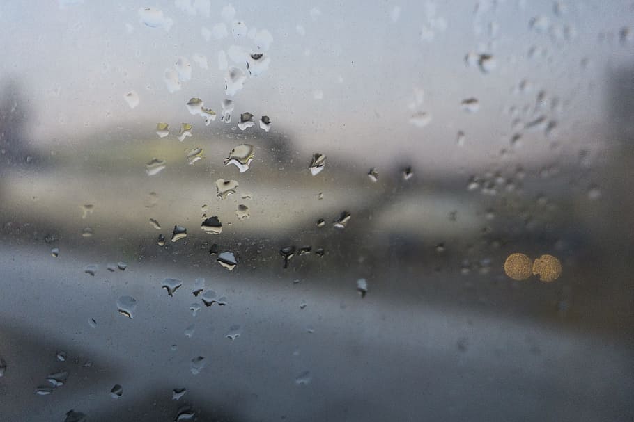 glass panel, water droplet, raindrops, raining, rain, weather, forecast, bad weather, flight, flying