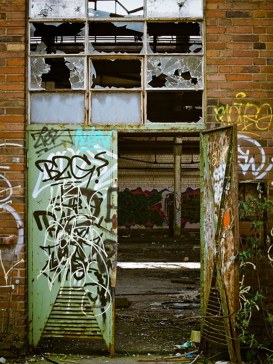 factory, lapsed, ruin, old factory, decay, leave, hall, old, industry, building