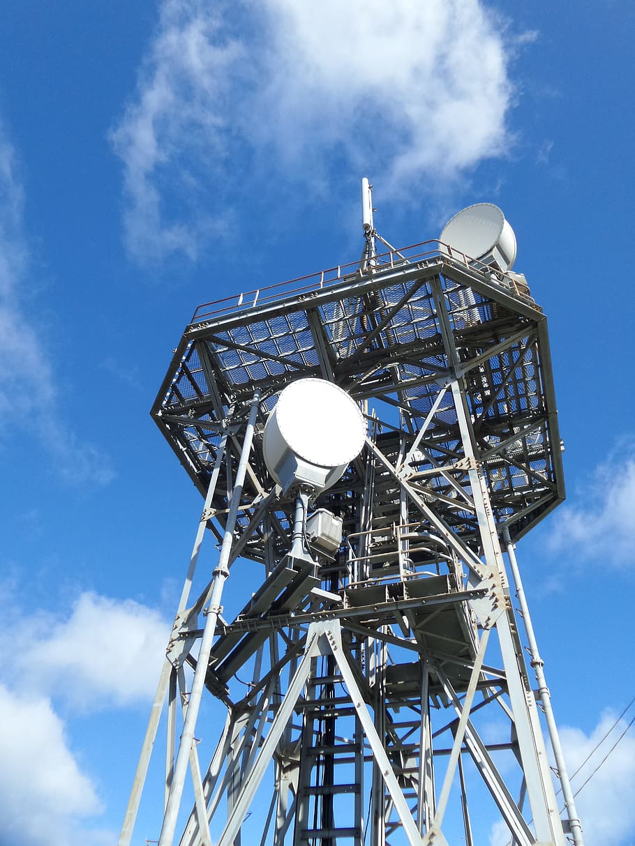 Antena, GSM, Torre, Rede, Sem fio, azul, céu, rádio, vídeo, dados