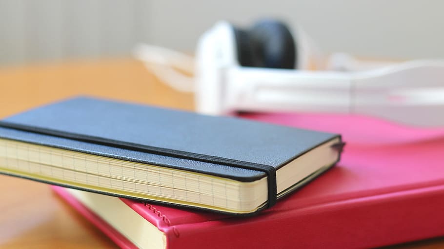 black, book, top, red, notebook, calendar, notepad, schedule, desk, organizer