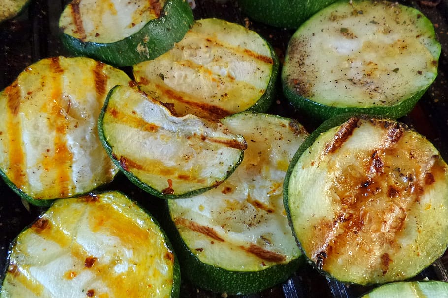 grill, zucchini, food, food and drink, freshness, ready-to-eat, still life, healthy eating, wellbeing, close-up
